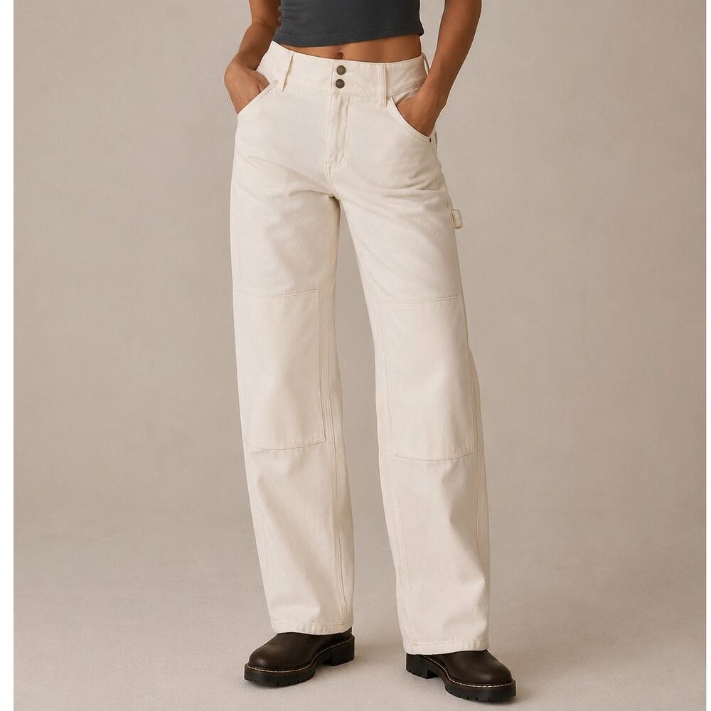 Fashionable Pilcro Off-White Carpenter Jeans Size 26